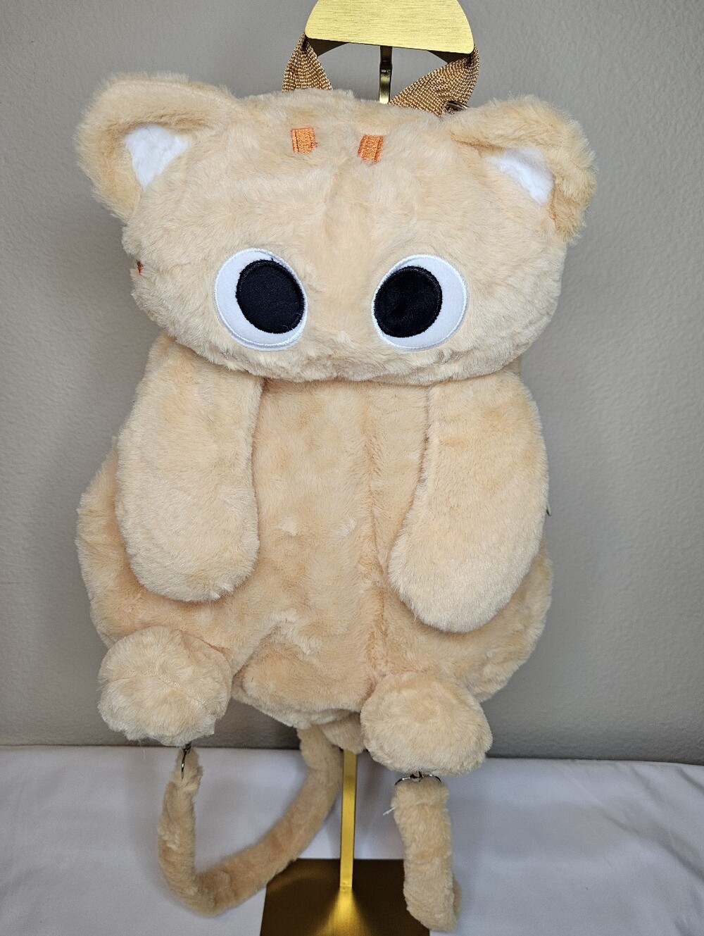 Cute Plush Cat Backpack | Soft Novelty Bookbag NEW